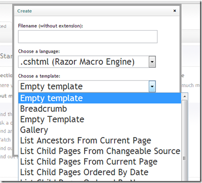 Create new scripting file in Umbracos backoffice